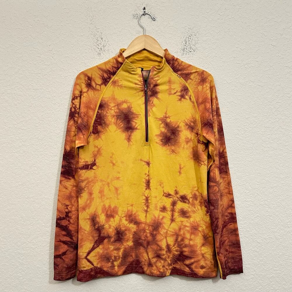 LULULEMON Metal Vent Tech 1/2 Zip 2.0 Disconnect Marble Dye Soleil LS